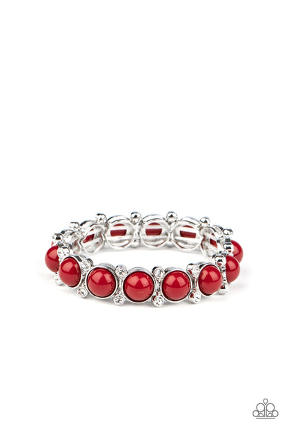 Flamboyantly Fruity Red Bracelet - Paparazzi Accessories