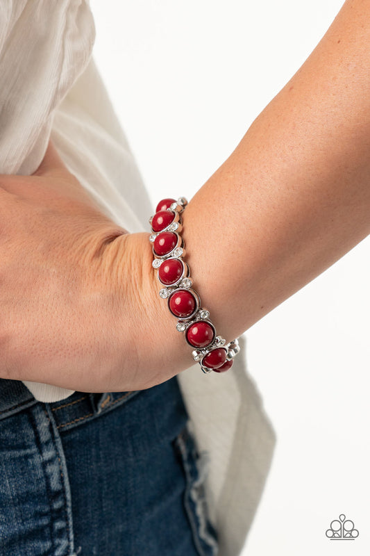 Flamboyantly Fruity Red Bracelet - Paparazzi Accessories