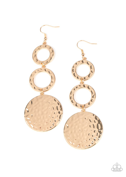 Blooming Baubles Gold Earring - Paparazzi Accessories