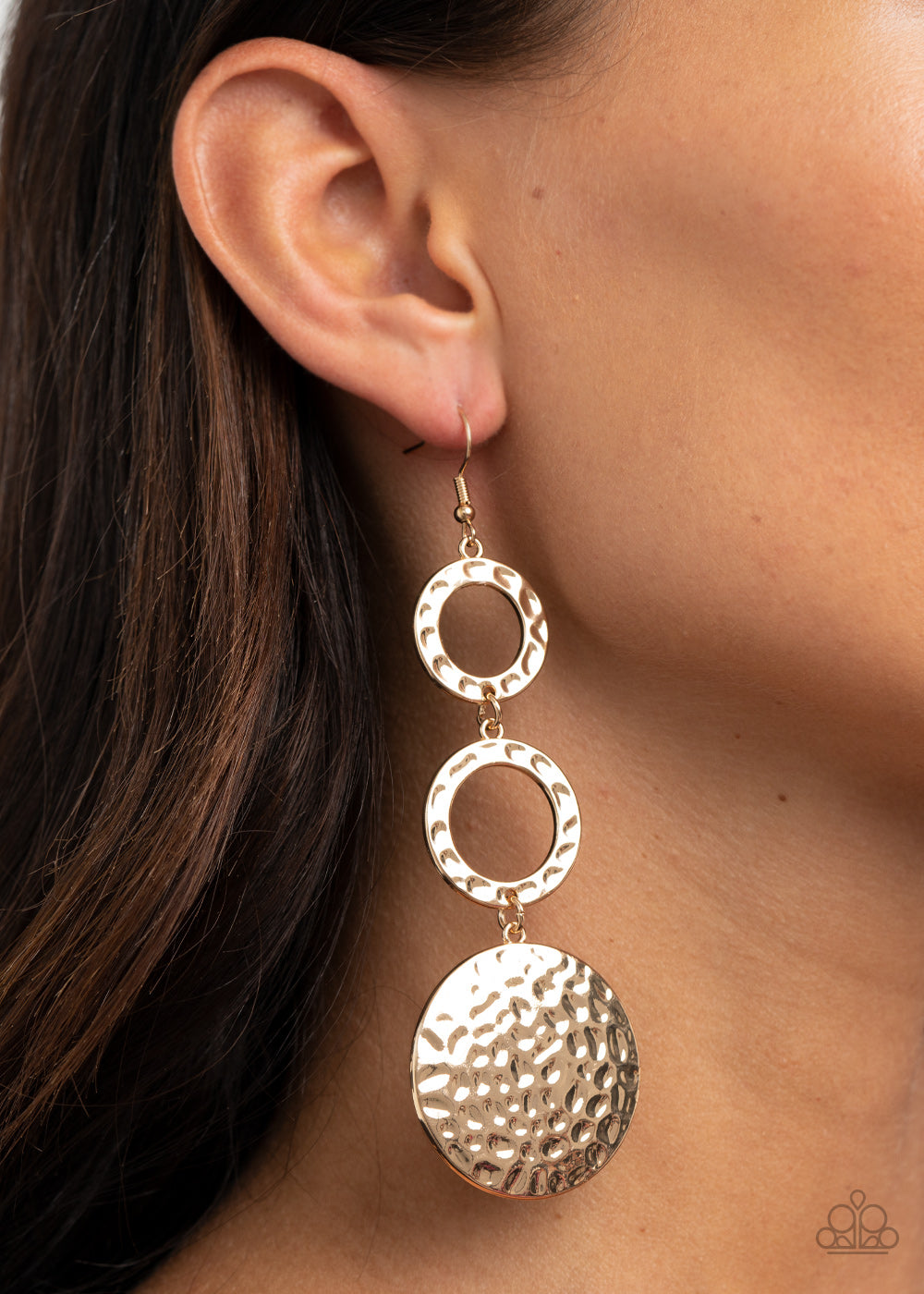 Blooming Baubles Gold Earring - Paparazzi Accessories