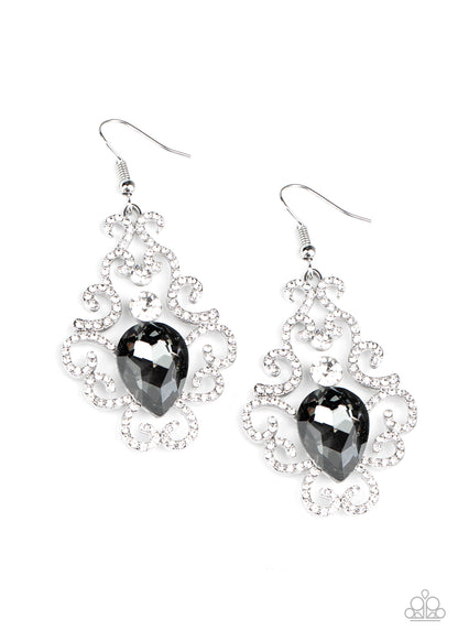 Happily Ever AFTERGLOW Silver Earring - Paparazzi Accessories