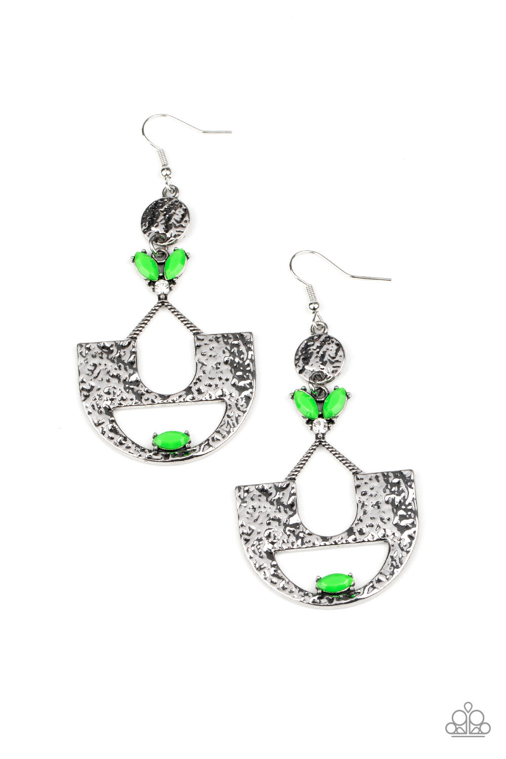 Modern Day Mecca Green Earring - Paparazzi Accessories