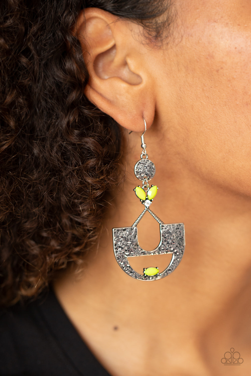 Modern Day Mecca Yellow Earring - Paparazzi Accessories