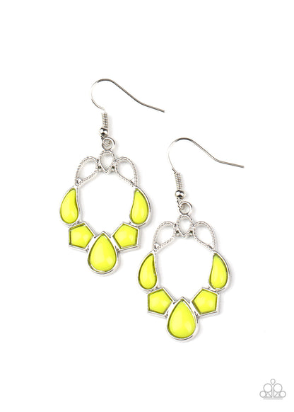 Its Rude to STEER Yellow Earring - Paparazzi Accessories