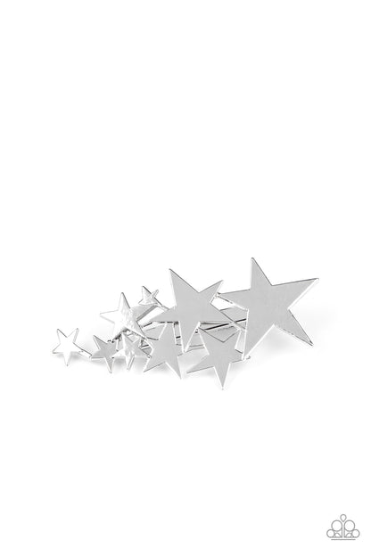 She STAR-ted It! Silver Hair Clip - Paparazzi Accessories