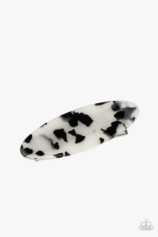 Hype Girl White Hair Clip - Paparazzi Accessories