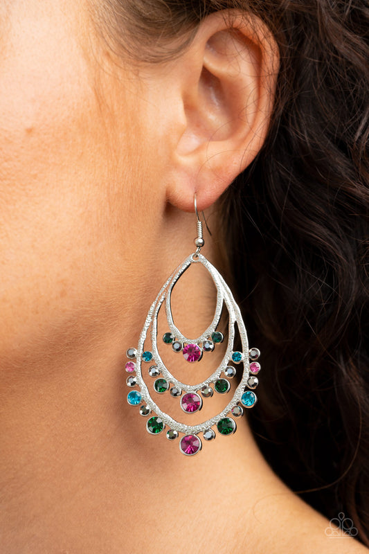 Break Out In TIERS Multi Earring - Paparazzi Accessories