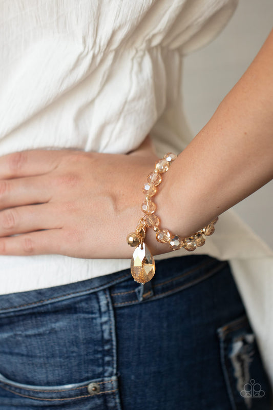 Leaving So SWOON? Gold Bracelet - Paparazzi Accessories