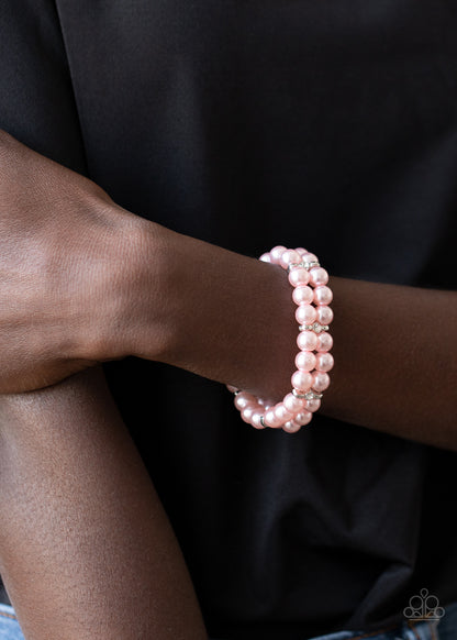 Downtown Debut Pink Bracelet - Paparazzi Accessories