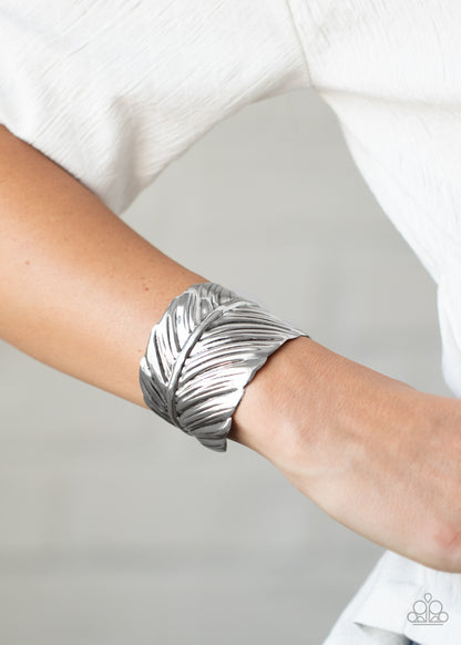 Where Theres a QUILL, Theres a Way Silver Bracelet - Paparazzi Accessories