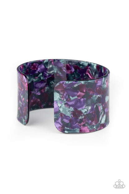 Freestyle Fashion Purple Cuff Bracelet - Paparazzi Accessories