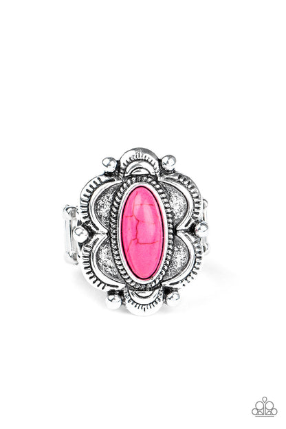 Sage Garden Pink Ring - Paparazzi Accessories