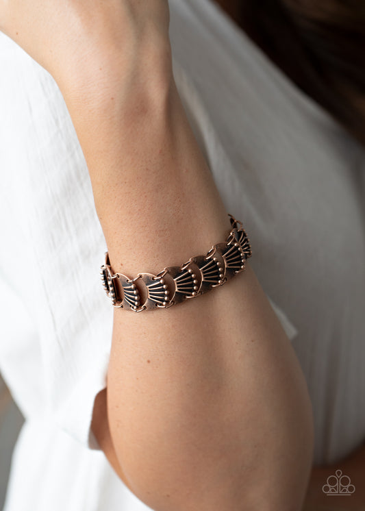 Moonlit Mesa Copper Bracelet - Paparazzi Accessories