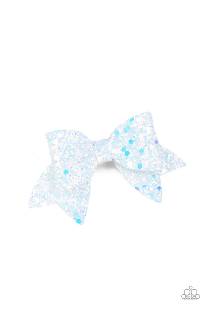 Confetti Princess White Hair Clip - Paparazzi Accessories