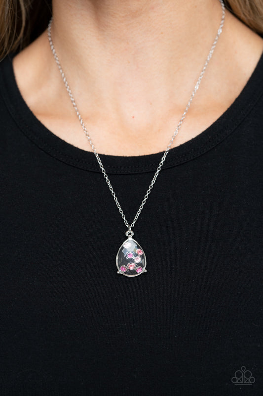 Stormy Shimmer Pink Necklace - Paparazzi Accessories