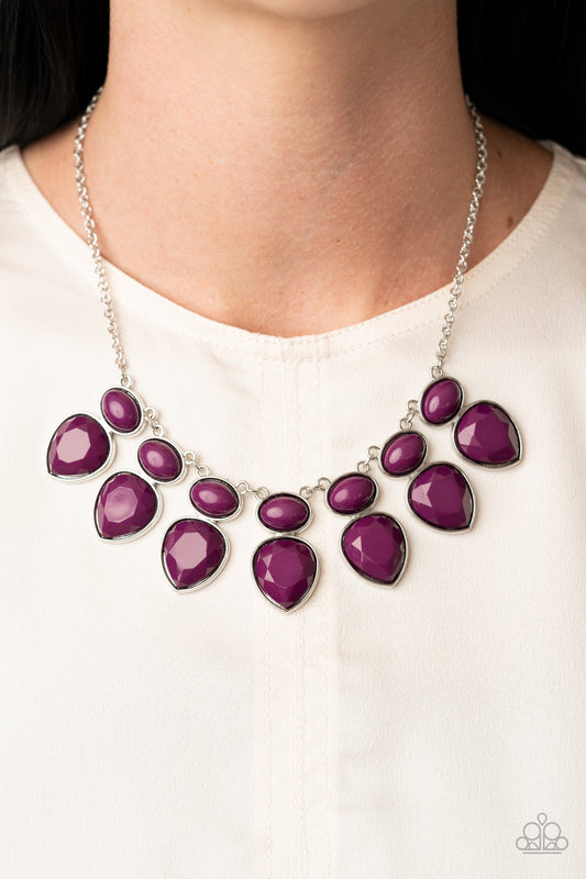 Modern Masquerade Purple Necklace - Paparazzi Accessories