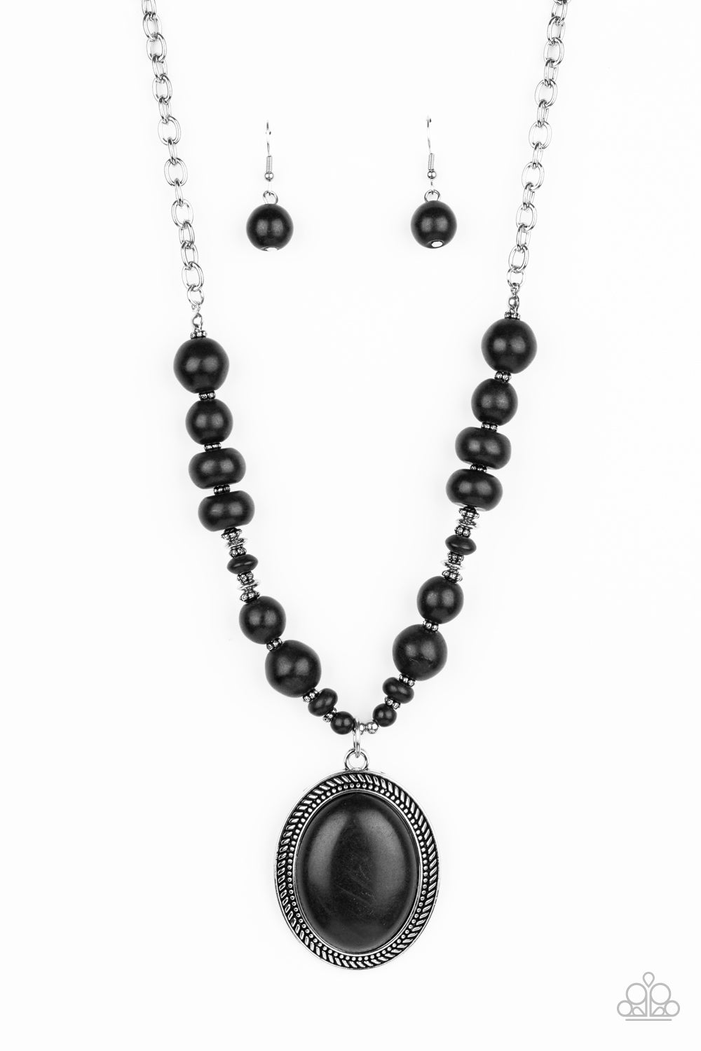 Home Sweet HOMESTEAD Black Necklace - Paparazzi Accessories