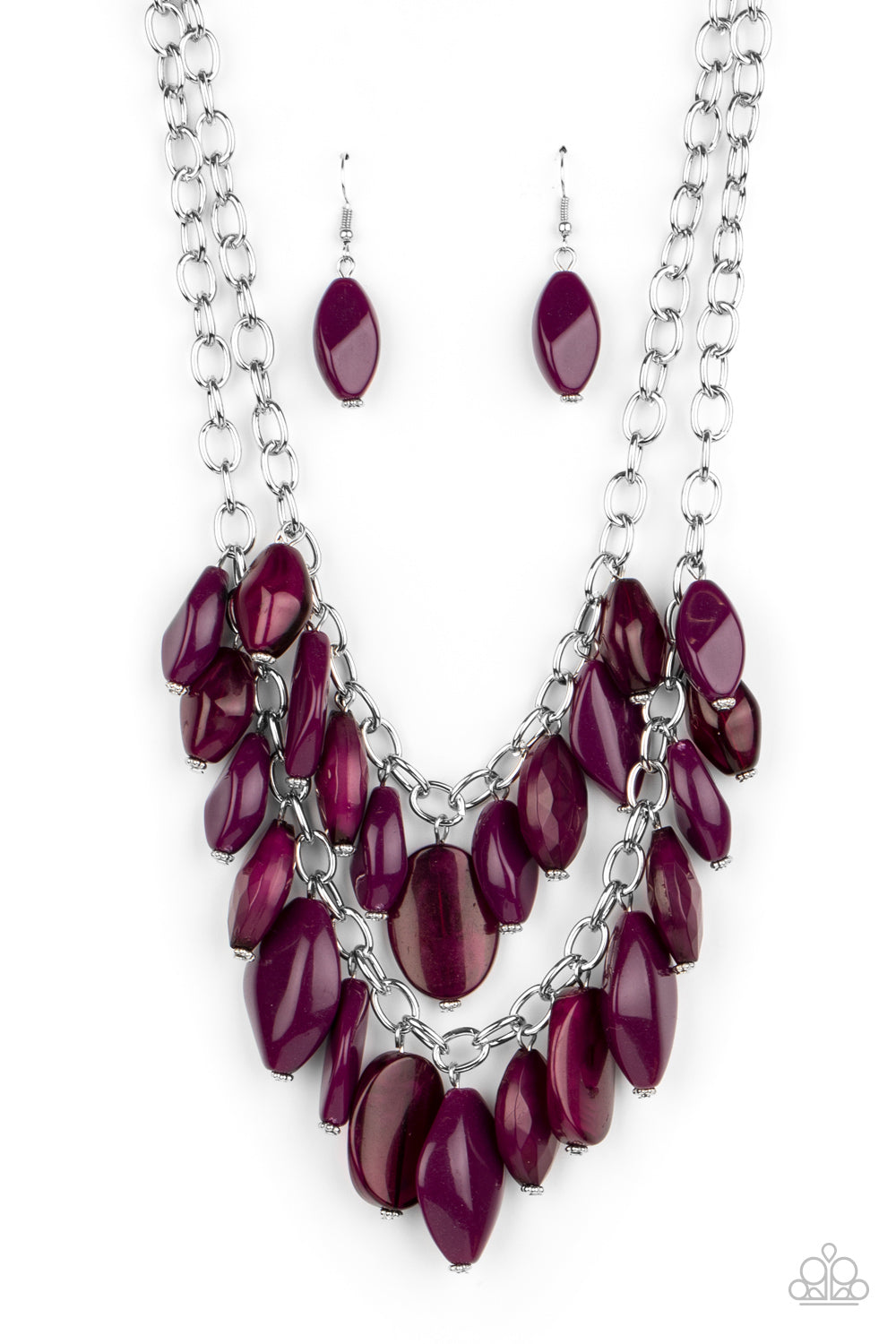 Palm Beach Beauty Purple Necklace - Paparazzi Accessories