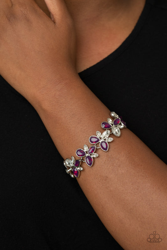 Ice Garden Purple Bracelet - Paparazzi Accessories