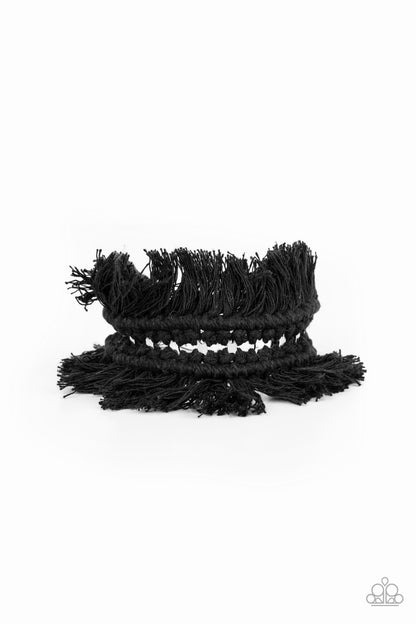 Homespun Hardware Black Cuff Bracelet - Paparazzi Accessories