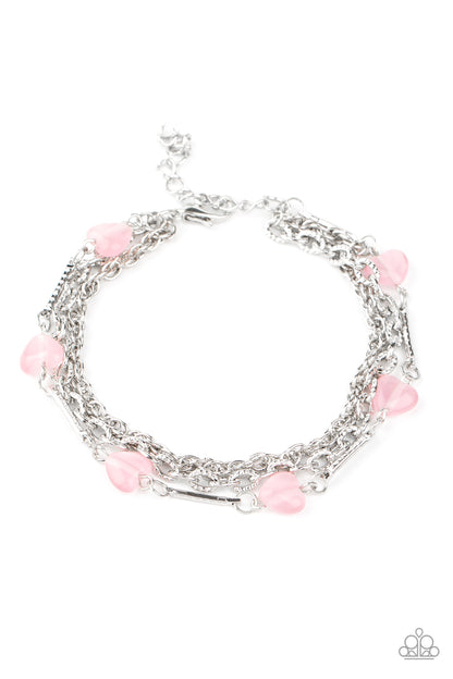 To Love and Adore Pink Bracelet - Paparazzi Accessories