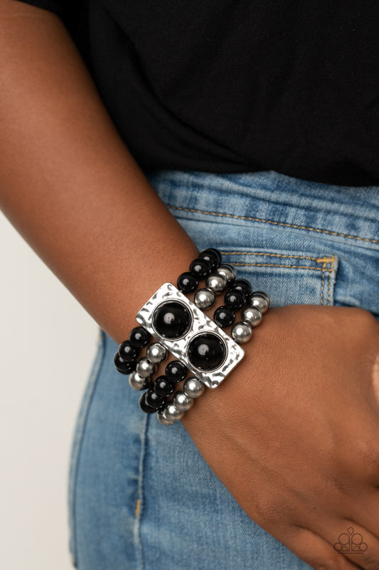 WEALTH-Conscious Black Bracelet - Paparazzi Accessories