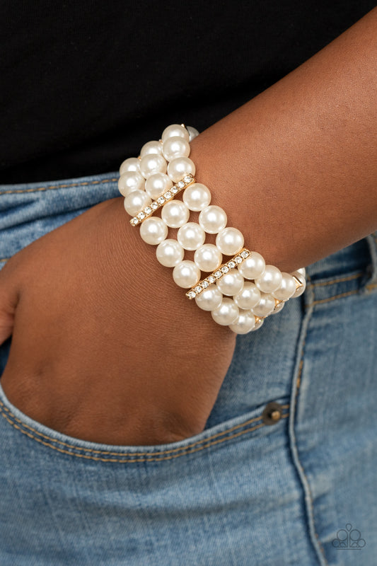 Modern Day Majesty Gold Bracelet - Paparazzi Accessories