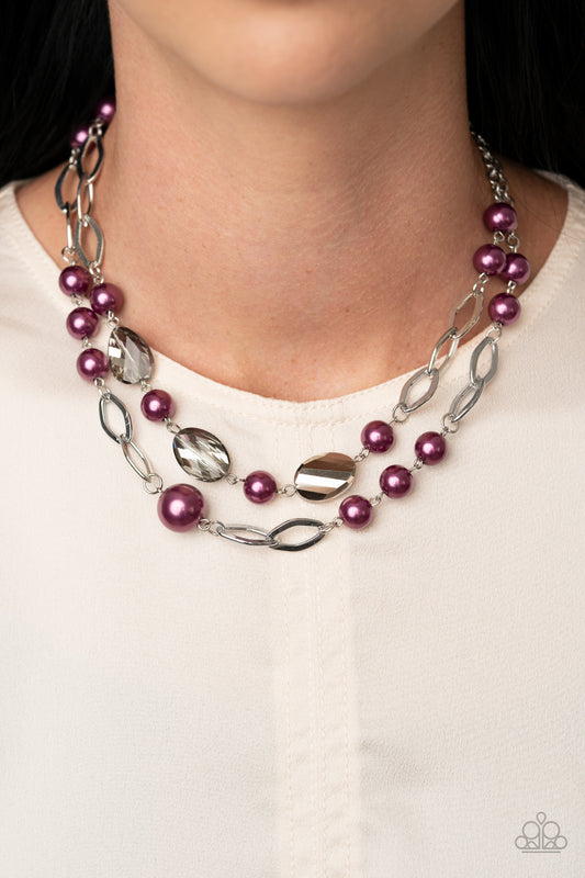 Fluent In Affluence Purple Necklace - Paparazzi Accessories