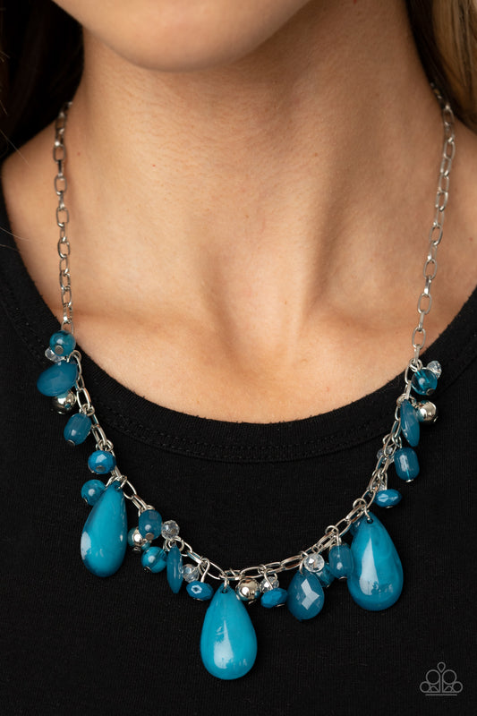 Seaside Solstice Blue Necklace - Paparazzi Accessories
