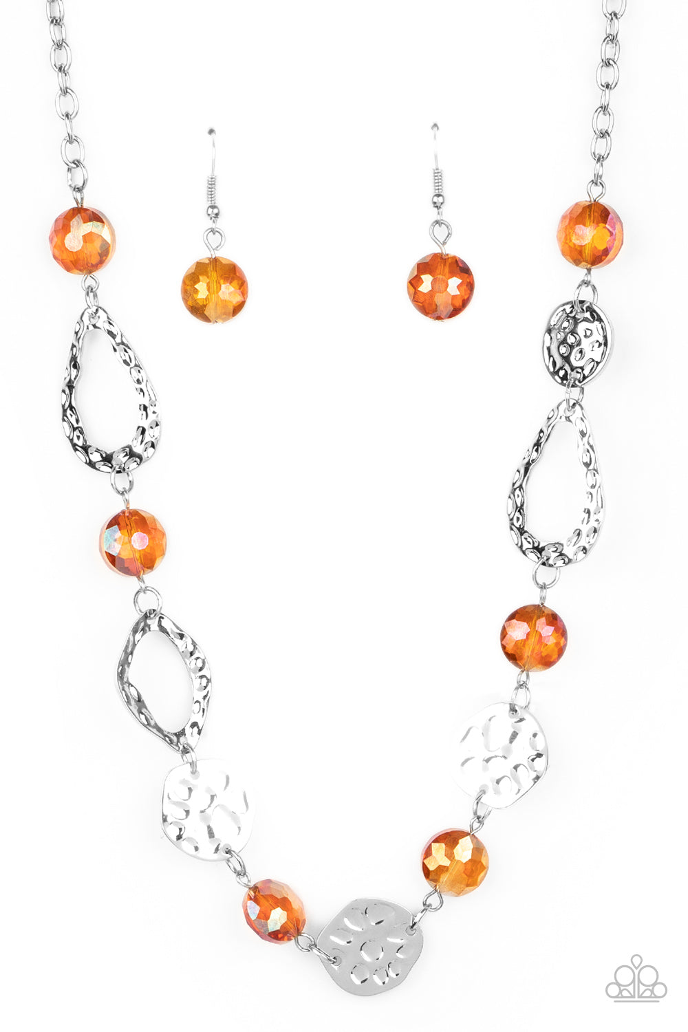 High Fashion Fashionista Orange Necklace - Paparazzi Accessories