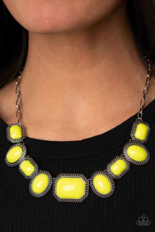 Lets Get Loud Yellow Necklace - Paparazzi Accessories