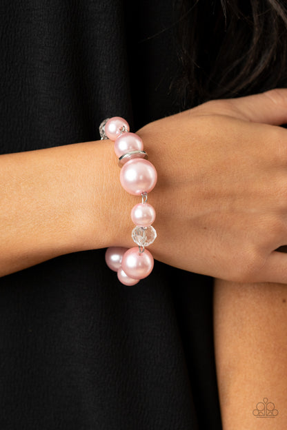 Glamour Gamble Pink Pearl Bracelet - Paparazzi Accessories
