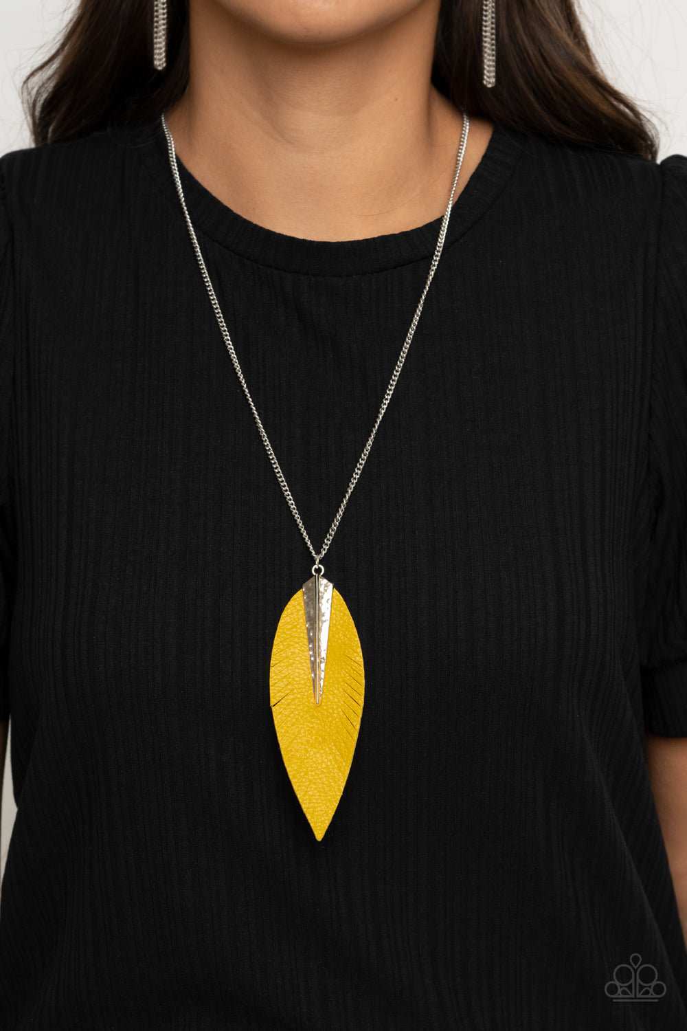 Quill Quest Yellow Necklace - Paparazzi Accessories
