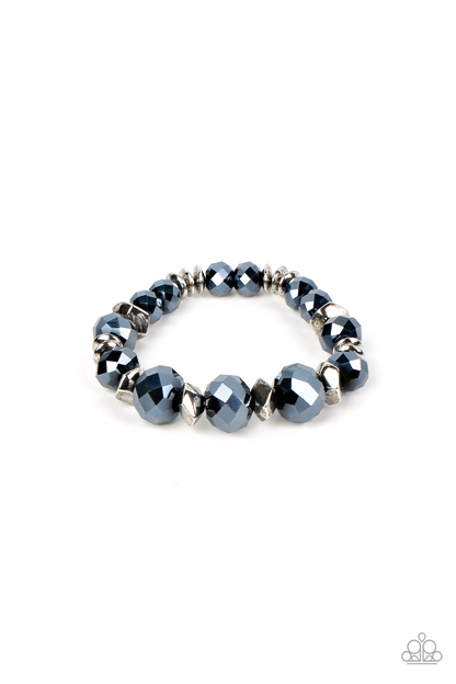 Cosmic Cadence Blue Necklace & Bracelet Set - Paparazzi Accessories