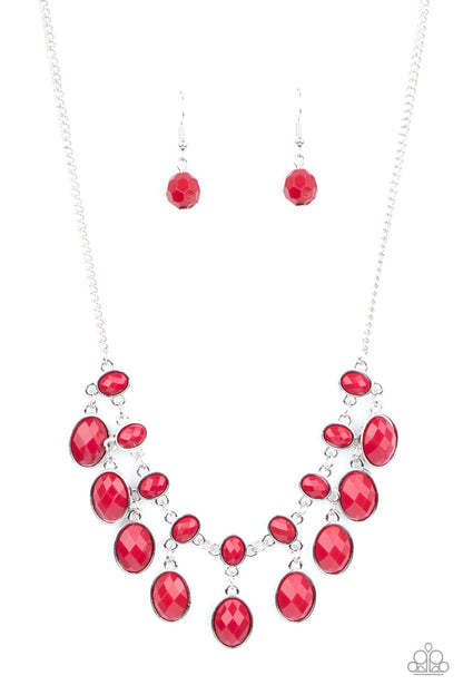 Lady of the POWERHOUSE Red Necklace - Paparazzi Accessories