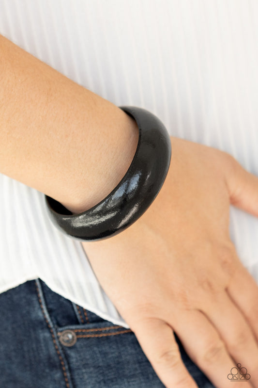Whimsically Woodsy Black Bracelet - Paparazzi Accessories