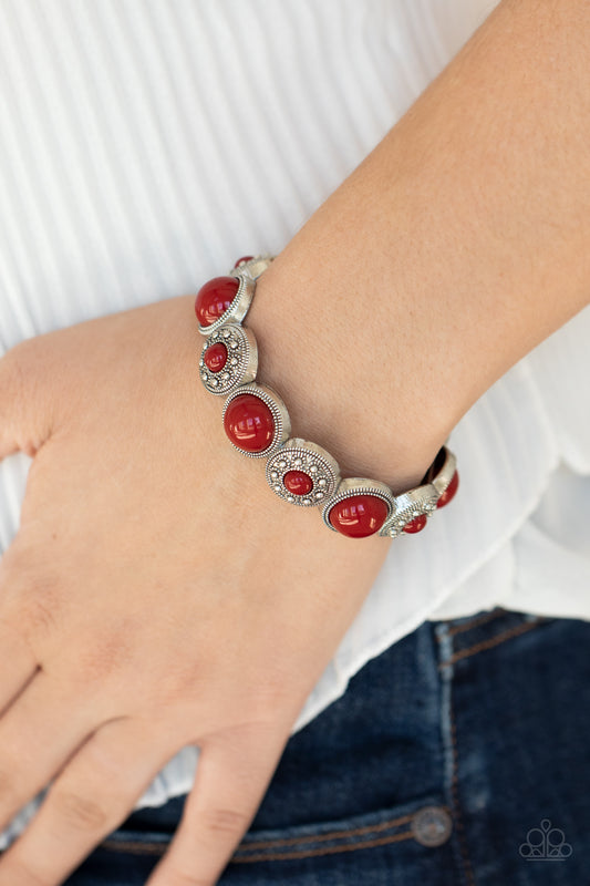 Garden Flair Red Bracelet - Paparazzi Accessories
