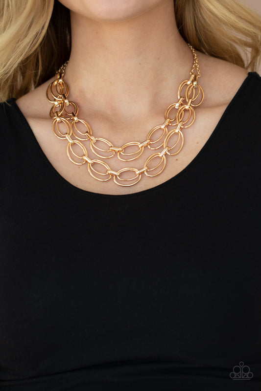 Status Quo Gold Necklace - Paparazzi Accessories