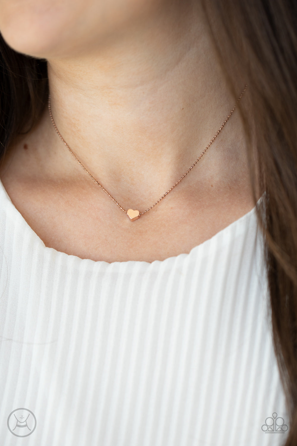 Humble Heart Rose Gold Choker Necklace - Paparazzi Accessories