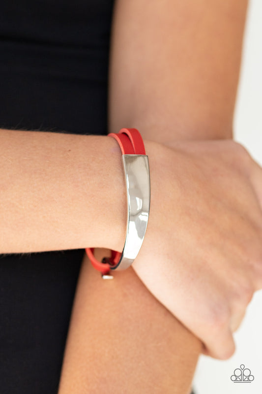 A Notch Above The Rest Red Bracelet - Paparazzi Accessories