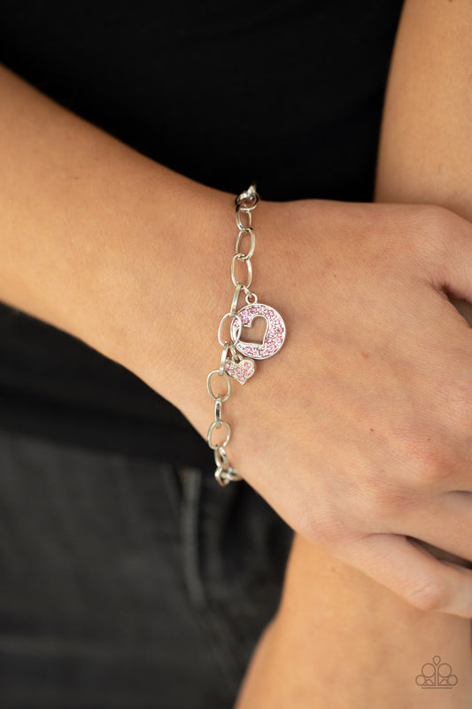 Move over Matchmaker! Pink Bracelet - Paparazzi Accessories