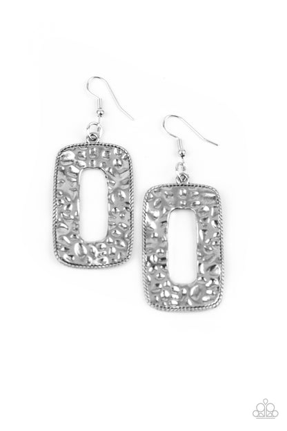 Primal Elements Silver Earring - Paparazzi Accessories