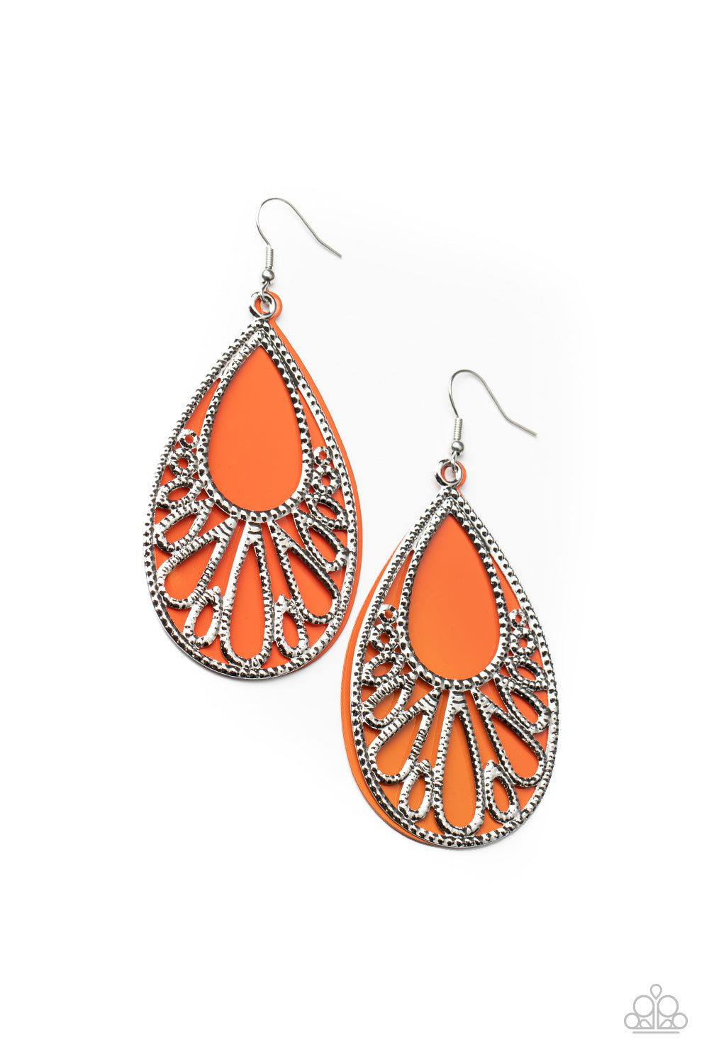 Loud and Proud Orange Earring - Paparazzi Accessories