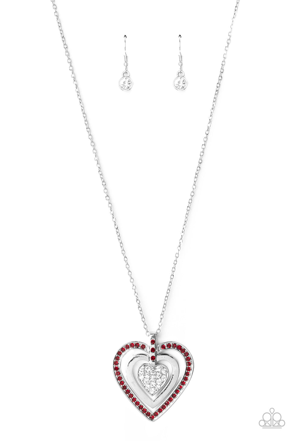 Bless Your Heart Red Necklace - Paparazzi Accessories