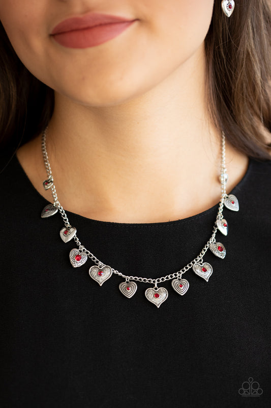 Lovely Lockets Red Necklace - Paparazzi Accessories