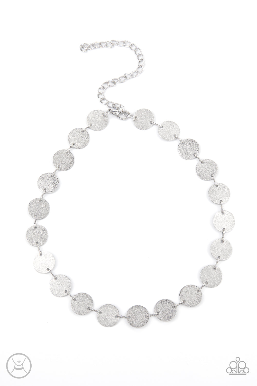 Reflection Detection Silver Choker Necklace - Paparazzi Accessories