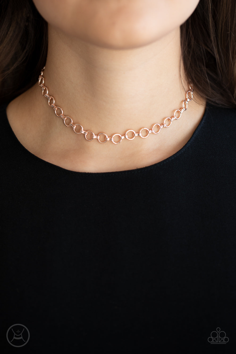 Insta Connection Rose Gold Necklace - Paparazzi Accessories