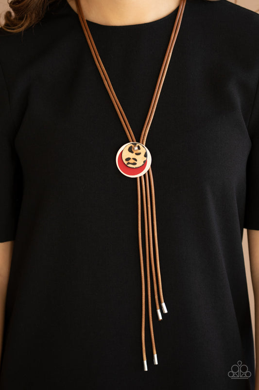 Im FELINE Good Red Necklace - Paparazzi Accessories