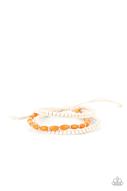 Refreshingly Rural Orange Urban Bracelet - Paparazzi Accessories