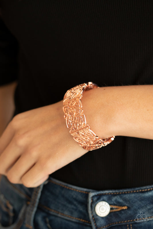 Namaste Gardens Copper Bracelet - Paparazzi Accessories
